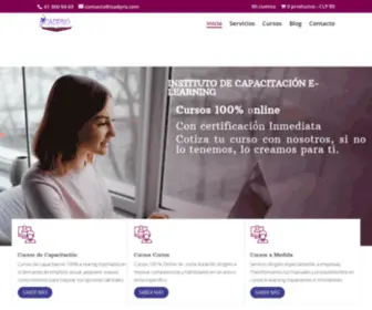 Icadpro.com(Instituto de Capacitación para el desarrollo Profesional) Screenshot