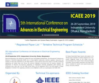 Icaeeiub.net(5th International Conference on Advances in Electrical Engineering) Screenshot