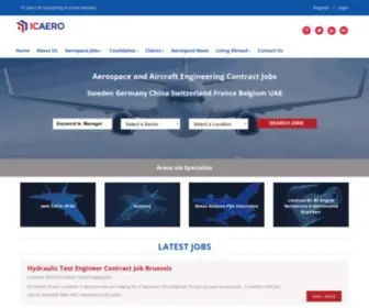 Icaerodesign.com(Inter-Consulting Europe Catia NX Alias PDMS Engineer Jobs) Screenshot