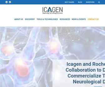 Icagen.com(Icagen, Inc) Screenshot