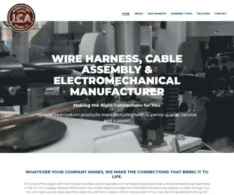 Icaholdings.com(Wire Harness & Cable & Electromechanical Assembly Manufacturer) Screenshot