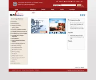 Icaiknowledgegateway.org(ICAI Knowledge Gateway) Screenshot