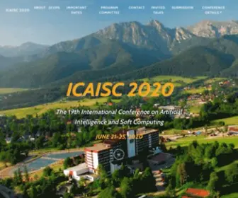 Icaisc.eu(ICAISCThe 19th International Conference on Artificial Intelligence and Soft Computing) Screenshot