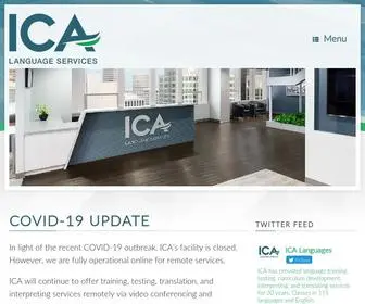 Icalanguages.com(ICA Languages) Screenshot