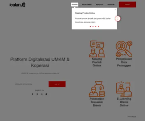 Icalan.id(Solusi Terlengkap Kebutuhan Bisnis Online Anda) Screenshot