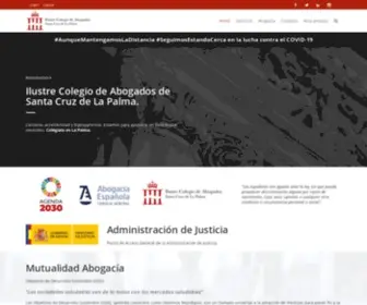 Icalapalma.com(Ilustre Colegio de Abogados) Screenshot