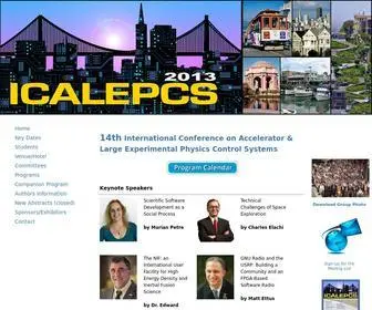 Icalepcs2013.org(ICALEPCS 2013) Screenshot
