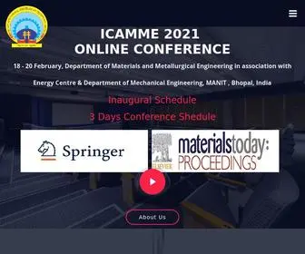 Icamme2021.org(ICAMME 2021) Screenshot