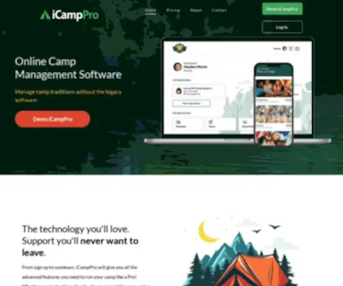 Icamppro.com(Icamppro camp software) Screenshot