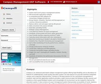 Icampuz.in(Online College School Management Software) Screenshot