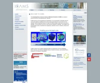 Icams.de(Ruhr-Universität Bochum) Screenshot