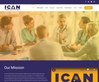 Icandecide.org(Informed Consent Action Network ICAN) Screenshot