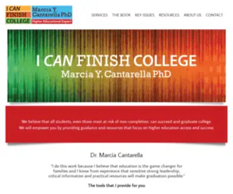 Icanfinishcollege.net(Marcia Y Cantarella) Screenshot