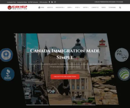 Icanhelpimmigration.com(I Can Help Immigration) Screenshot