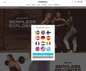 Icaniwill.fi(Ostaa koulutusvaatteita osoitteessa ICANIWILL. International Ilmainen toimitus yli 50) Screenshot