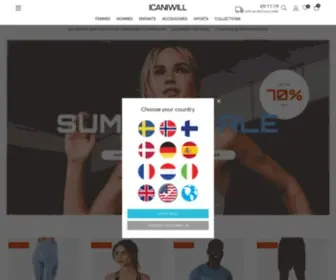 Icaniwill.fr(Nous créons uniquement des vêtements d'entraînement de haute qualité. Paiement sécurisé) Screenshot
