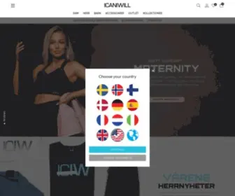 Icaniwill.se(Träningskläder & Tights) Screenshot