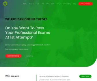 Icanonlinetutors.com.ng(Passing Your Professional Exams At 1st Attempt) Screenshot