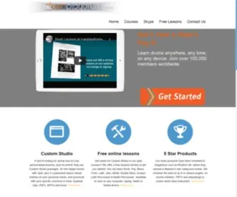 Icanplaydrums.com(At Icanplaydrums you will learn how to play drums with our award winning product catalogue) Screenshot