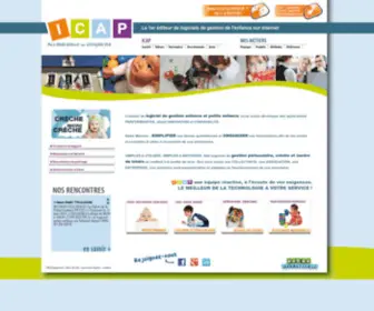 Icap.fr(Icap logiciels de gestion structure enfance et petite enfance: crèche) Screenshot