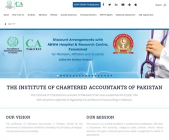 Icap.org.pk(The Institute of Chartered Accountants of Pakistan) Screenshot