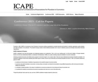 Icape.org(ICAPE) Screenshot