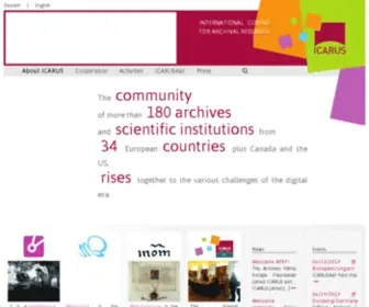 Icar-US.eu(International Centre for Archival Research) Screenshot