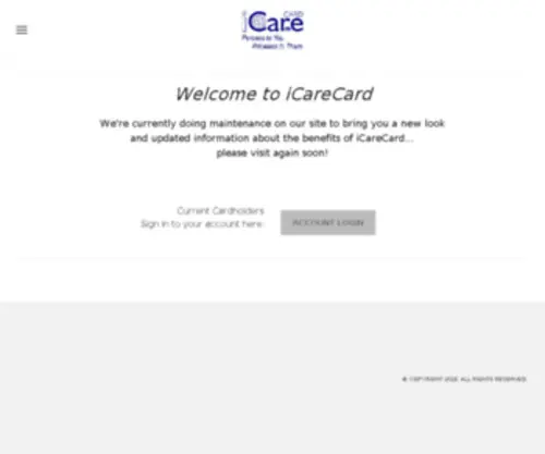 Icarecard.org(Pennies to you) Screenshot