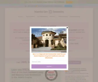 Icarecommunities.com(Integrated Care Communities) Screenshot