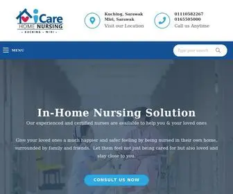 Icarehomenursing.com(We go beyond LOVING & CARING) Screenshot