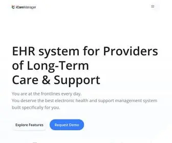 Icaremanager.com(iCareManager) Screenshot