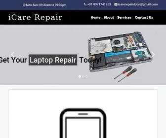 Icarerepair.in(Mobile, iPhone, Laptop, Macbook repair service center HSR Layout) Screenshot