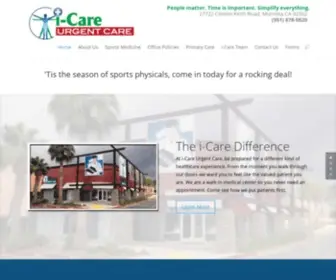 Icareuc.com(Reinventing the patient experience through innovation and operational integration) Screenshot