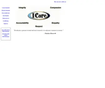 Icarevalues.org(You can now purchase ICARE pins using our convenient "Buy Now" button) Screenshot