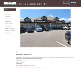 Icarevisioncenters.net(I CARE VISION CENTERS) Screenshot