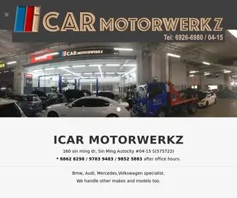 Icarmotorwerkz.sg(ICAR Motorwerkz Pte) Screenshot