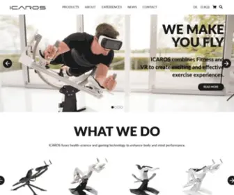 Icaros.com(Virtual Reality Fitness Experiences) Screenshot