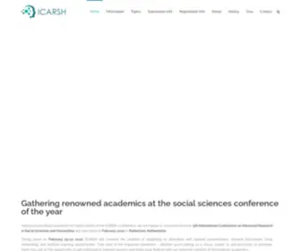 Icarsh.org(5th International Conference on Advanced Research in Social Sciences and Humanities) Screenshot