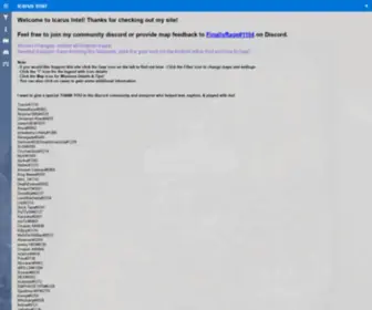Icarusintel.com(Icarus Intel) Screenshot