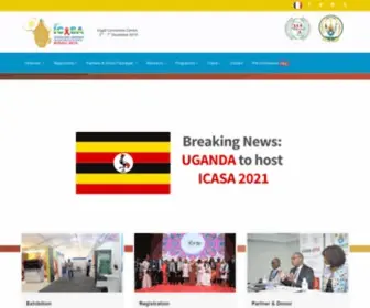 Icasa2019Rwanda.org(Official website for ICASA 2019 Conference) Screenshot