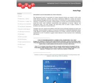 Icaseonline.net(International Council of Associations for Science Education) Screenshot