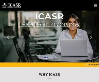 Icasr.org(ICSAR- International Center for Advance Studies & Research) Screenshot