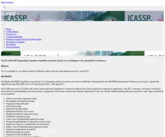 Icassp2015.org(40th International Conference on Acoustics) Screenshot