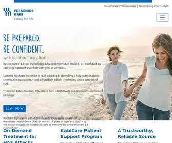 Icatibantinjection.com(Icatibant Injection from Fresenius Kabi) Screenshot