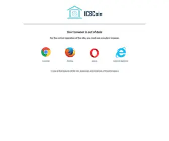Icbcoin.com(ICBCoin Official Website) Screenshot