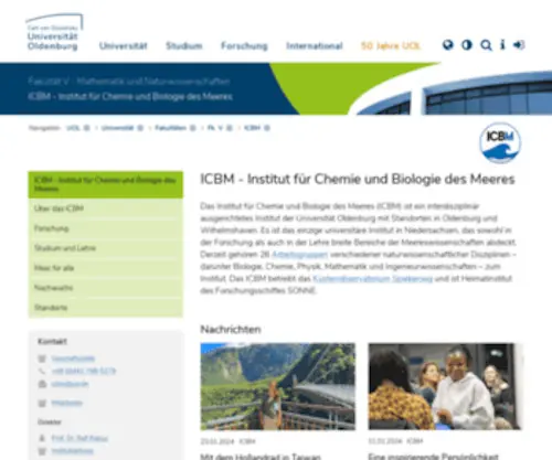 ICBM.de(Institut) Screenshot