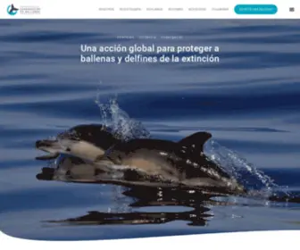 ICB.org.ar(Instituto de Conservación de Ballenas) Screenshot