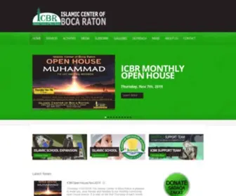 ICBR.org(Islamic Center of Boca Raton) Screenshot