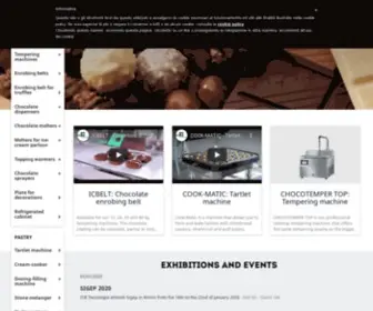 Icbtecnologie.com(Macchine per cioccolato e pasticceria) Screenshot