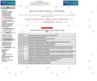 ICC-Hofmann.eu(Aufträge) Screenshot